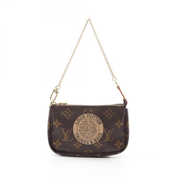 Louis Vuitton Accessoires Brown Leather Handbag Monogram Pochette - Picture 1 of 7